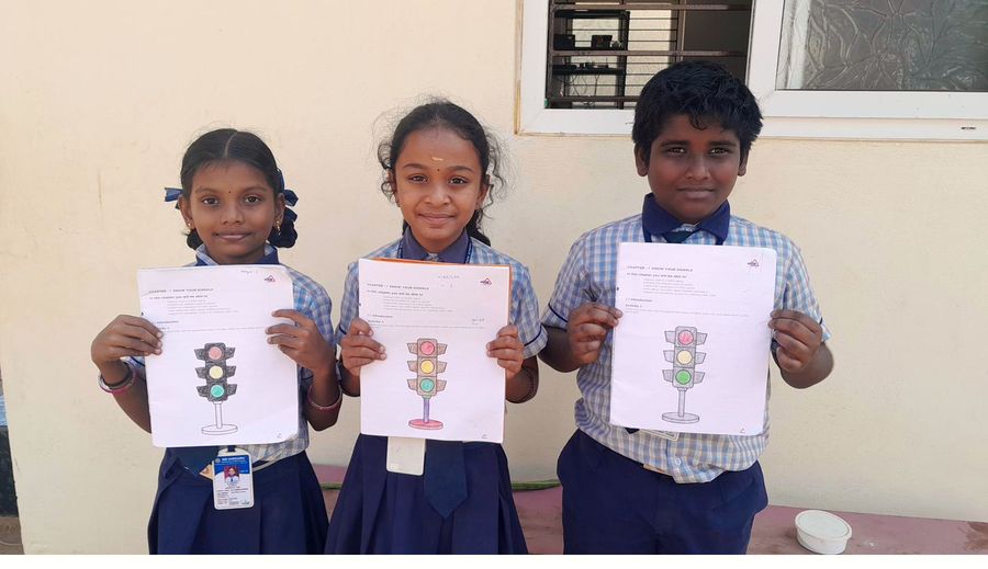 Students taking on leadership duties at school